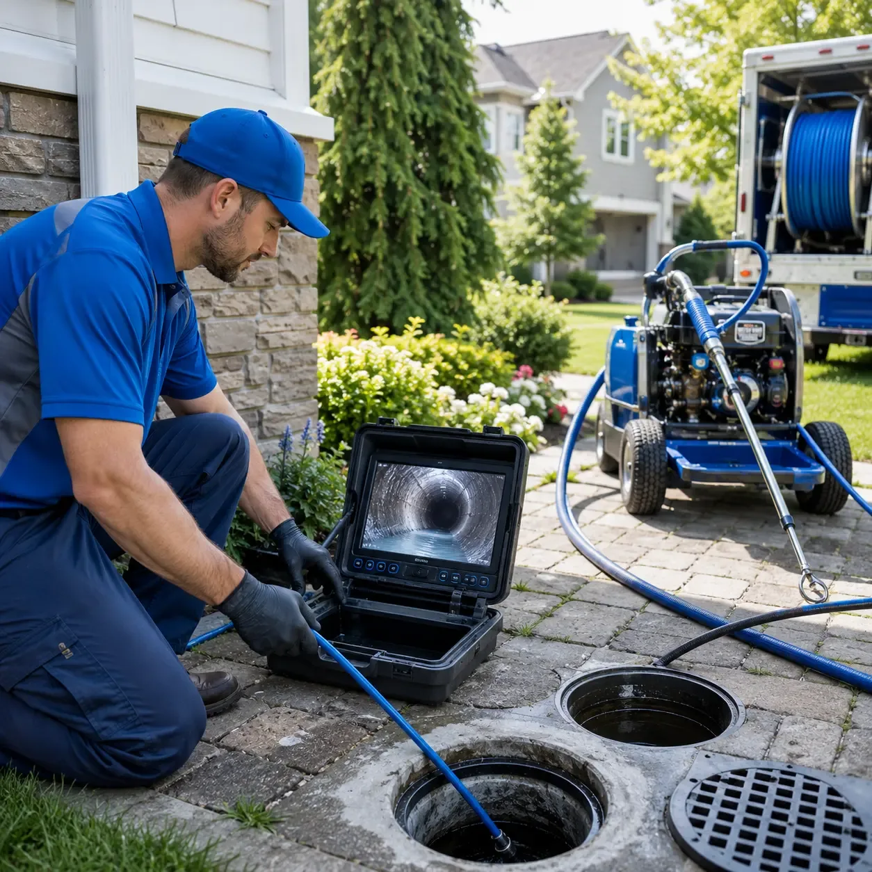 Outdoor drain cleaning professionals serving Paige, TX
