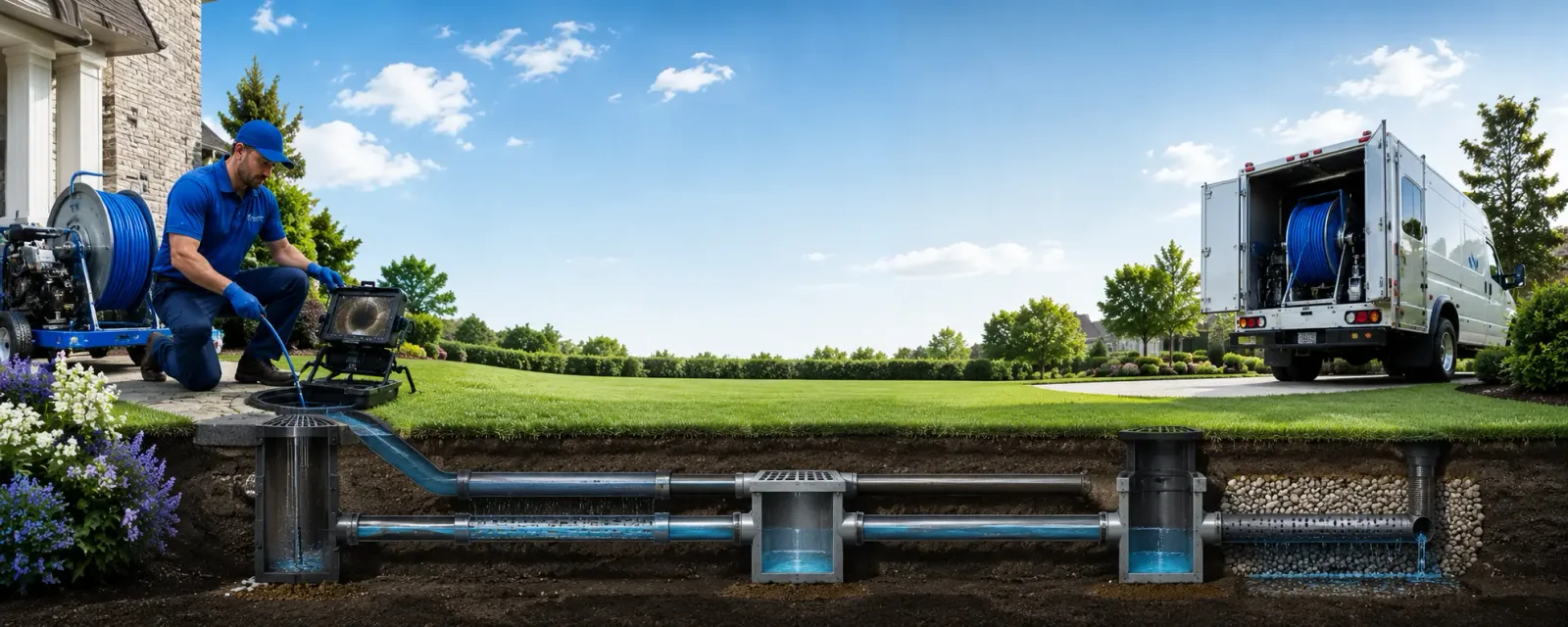 Outdoor drain cleaning information for Paige, TX